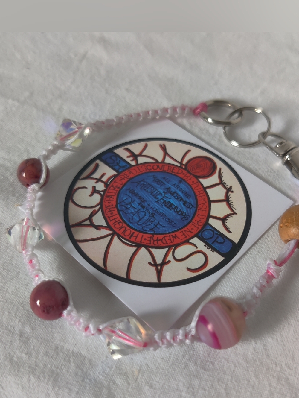 Knotwork & Stone Kitchy Keychain